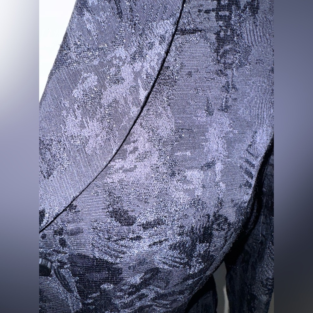 Albert Nipon Women’s Black with Silver Specks Tex… - image 6